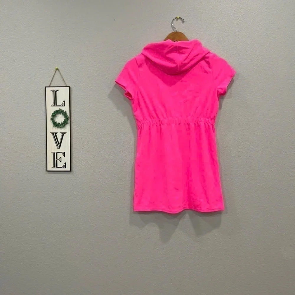 NWOT LILLY PULITZER GIRLS CHAPLIN COVER UP, AURA PINK XS S M L XL